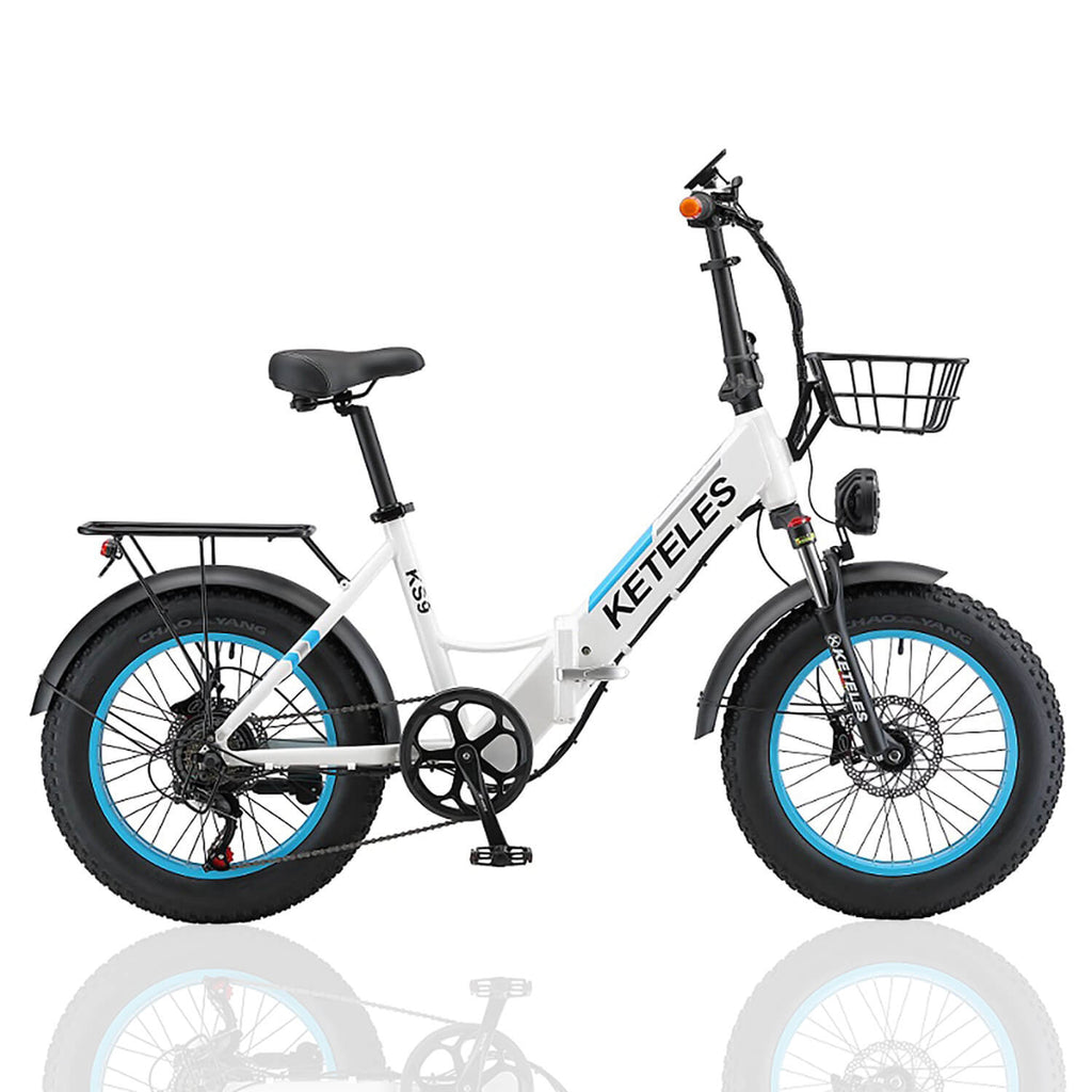 KETELES KS9 250W 48V17.5Ah Battery Fat Tire Folding Electric Bike